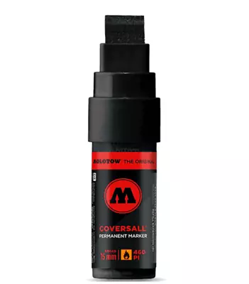 Molotow CoversAll 460PI - Permanent Black Marker Pen - Big 15mm Nib - Fade Proff • $12.42