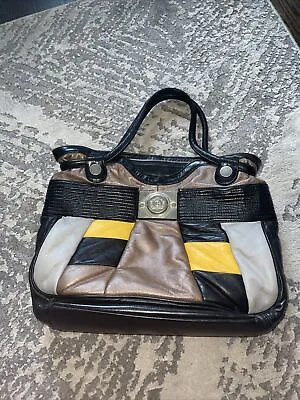 Gustto Women’s Black & Yellow Top Handle Handbag- With Tags • $30