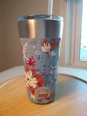 Vera Bradley + Coleman Brew Stainless Steel 20 Oz Tumbler Cup With Straw • $13