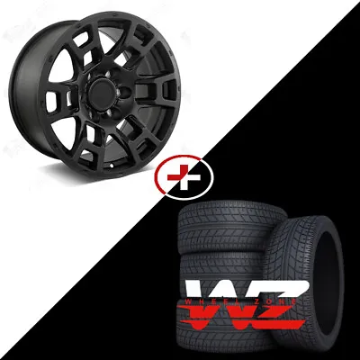 17  Satin Black Wheels W/Tires Fits Toyota Tacoma 4Runner FJ Cruiser • $1409