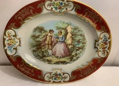 Vintage Oval Daher Decorated Ware Platter 13x10.5 Made England Tin Excellent  • $14