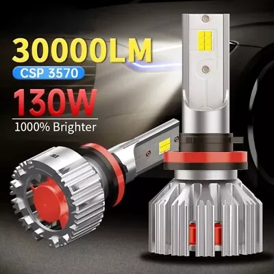 2x PCS Super Bright LED Bulbs 3570 CSP Chip Mini Headlight Low/High Beam For Car • $15