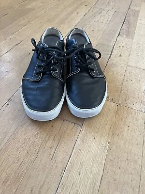 Vans Vault Leather Low Chukka Mens Trainer Uk9 Black • £10