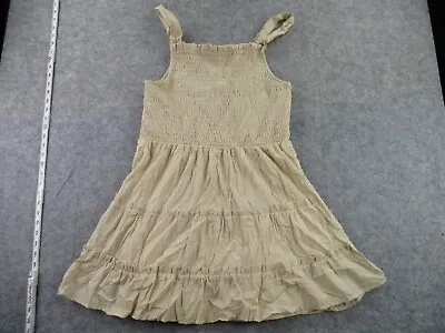 $12.99 • Buy Wild Fable Womens Fit And Flare Dress XL Beige Short 100 Cotton Lined Spaghetti