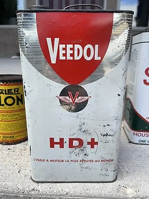 Vintage Veedol Oil Can 1 Gallon Oil Can • $29.56