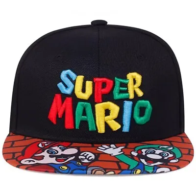 Men's Baseball Cap Fashion Cotton Snapback Hats Super Mario Bros • $18.50