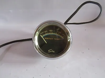 Sun Blueline Water Temperature Gauge 60's-70's Hot Rod Muscle Car • $174.99