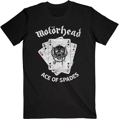 Motorhead Flat War Pig Aces T-Shirt Black New • $23.28