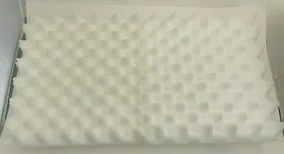 2 Eggcrate White Foam Blocks For Packing Shipping 12.75  X 12  X 4.5  Insolation • $12.30