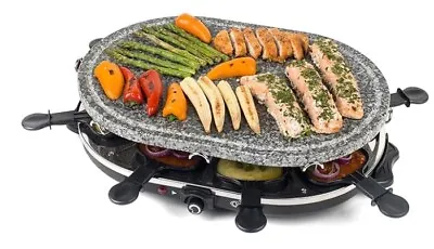 NEVER USED - Electric Stone Raclette Grill Non-Stick Pans • £19