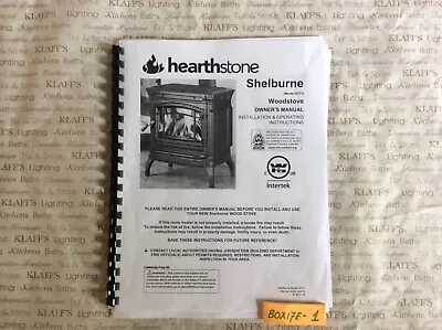 Hearthstone Homestead 8371 Shelburne Wood Stove Operation Owners  Parts Manual  • $12.95