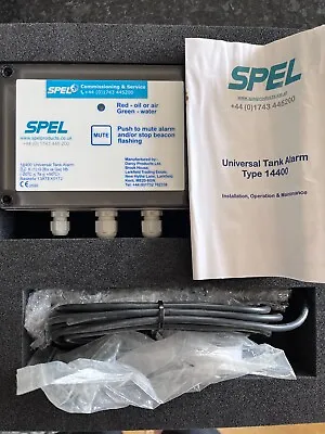 SPEL Universal Tank Alarm 14400  Oil Water Monitor  Panel Probe Kit • £30