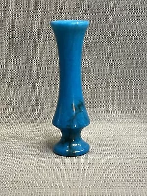 🌼VINTAGE Polished Alabaster Turquoise Blue Agate Mini Bud Vase 4.5  • $19.75