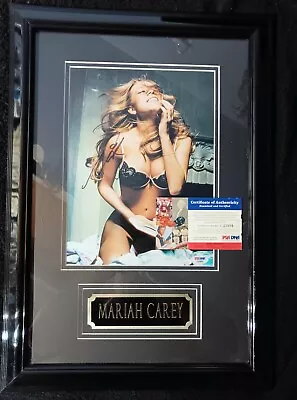 Mariah Carey Autographed Framed & Matted 8×10 * PSA/DNA AUTHENTICATED* • $500