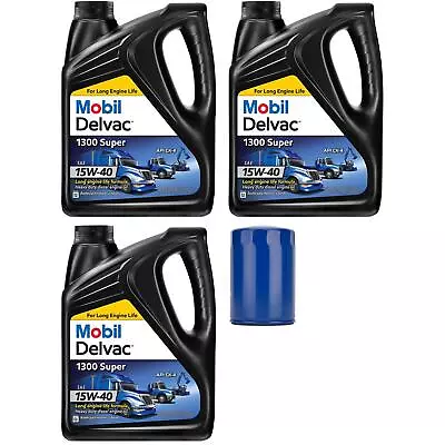 Mobil Delvac 15W-40/AC Delco Filter 6.6L Duramax Oil Change Kit • $69.99