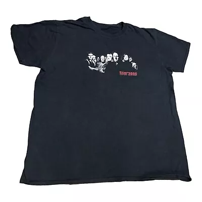 Vintage Men’s 2000 Sopranos Movie TV Black Promo T Shirt Mens Size XL • $89