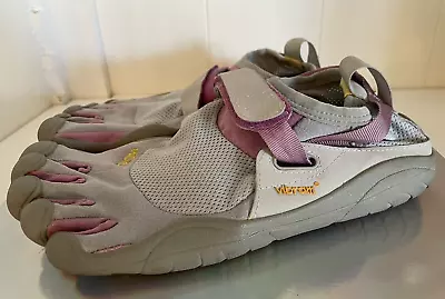 VIBRAM FiveFingers KSO Women’s 8 US 39 EU W1459 Grey Purple Barefoot Shoes • $24.95