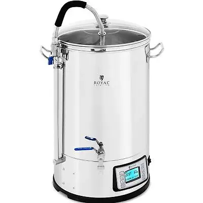 Stainless Steel Mash Tun Brew Kettle Home Brewing Beer Brewing Kettle 30L 2500W • £349