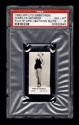 PSA 8 MARILYN MONROE 1960 FPF Greetings Bathing Suits Card • $900