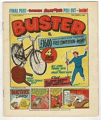 £1 • Buy Buster Comic 29th March 1980 Chalky  Ivor Lott Leopard Lime St
