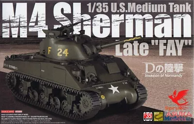 ASU35032 1:35 Asuka US Medium Tank M4 Sherman Late  Fay  • $56.19