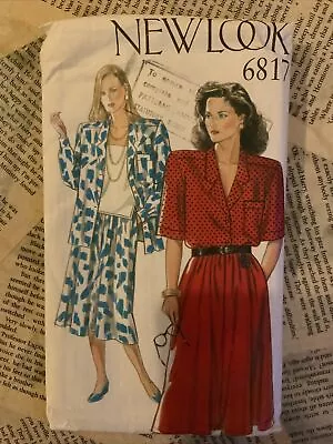 New Look Sewing Pattern 6817 Blouse Camisole Skirt Size 18-26 Uncut • £10.99