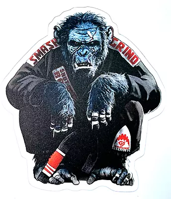 Gorilla Jiu-Jitsu Cool Monkey  MMA Smash Grind Ground Shark Vinyl Sticker Decal • $39.99