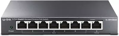TP-Link 8-Port Gigabit Managed Reverse PoE Ethernet Switch No Configuration • $35.99