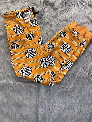 Men's Dragon Ball Z Pajama Pants Lounge Sleep Orange Medium (32-34) • $16.99
