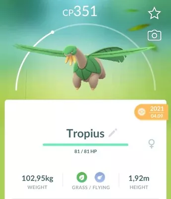 Pokemon Go 🌴 Tropius 🌴 • $0.99