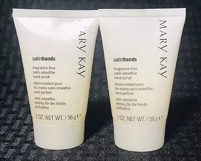 2 New Mary Kay Satin Hands Fragrance Free Satin Smoothie Hand Scrub Lot • $11.75