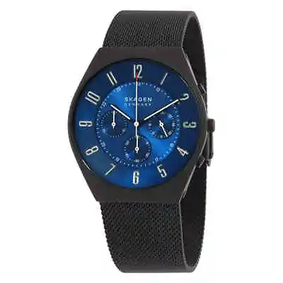 Skagen Grenen Chronograph Ocean Blue Dial Quartz Men's Watch SKW6841 • $80.29