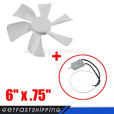 6  RV Vent Motor Bath Exhaust Fan Blade 12V Home Bathroom Mobile Home RV Motor • $12.66