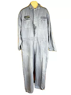 Distressed Vintage “Clifford American 100% Cotton Gas Station Mechanic Coveralls • $39.97