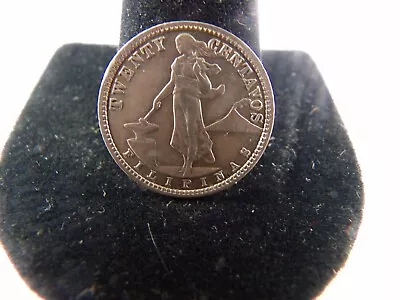 1928 Philippines 20 Centavos Mule Silver Coin • $20