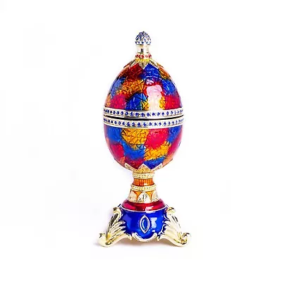 Faberge Egg Trinket Box & Music Handmade By Keren Kopal Austrian Crystals • $31