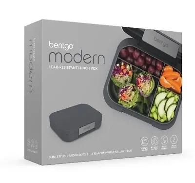 Bentgo Modern 4 Compartment Bento Style Leak-Resistant Lunch Box - Gray • $15.99