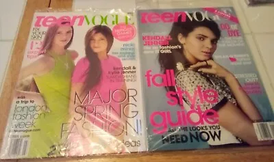 $30 • Buy Teen Vogue Magazines Lot Kendall & Kylie Jenner  Major Spring Fashion 