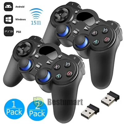 $16.99 • Buy 2Wireless USB Game Controller Gamepad Joystick For Android TV Box Laptop PC 2020