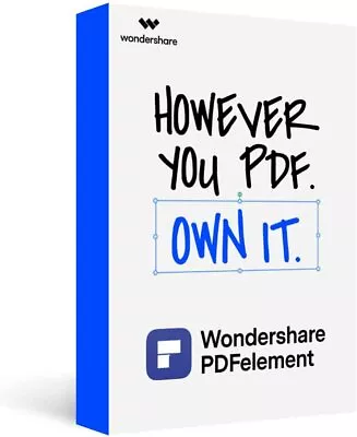 Wondershare PDFelement 10 For Windows - Edit Sign Convert PDF Documents • £128.64