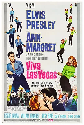 Viva Las Vegas - Elvis Presley - 1963 - Movie Poster - US Version #2 • $10.99