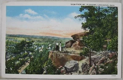 Antique Postcard Lancaster OH View From Mt Pleasant • $10