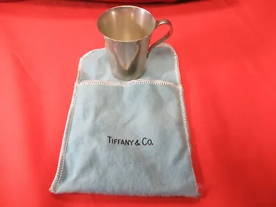 Vintage Tiffany & Co Sterling Silver Cup With Jigger K Engraving! With Pouch! • $165