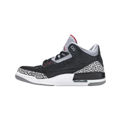 $650 • Buy Air Jordan 3 Retro  Black Cement  2011 Black Varsity Red Cement Grey