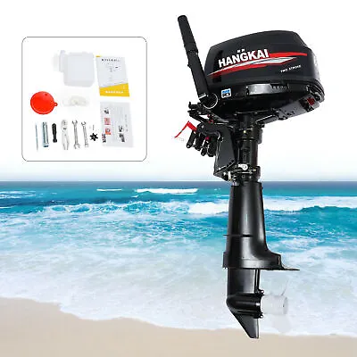 HANGKAI 2 Stroke 6HP Outboard Motor Fishing Boat Engine CDI Water Cooling System • $540.55