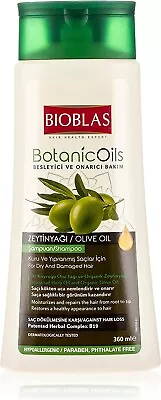 Anti Hair Loss Olive Oil Shampoo For Greasy Hair 360ml Bioblas Botanic Oils • £14.48