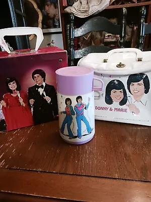 Donny & Marie Vintage Lunchbox  Thermos & Record Tote Collection. Nice! Low $$. • $39.99