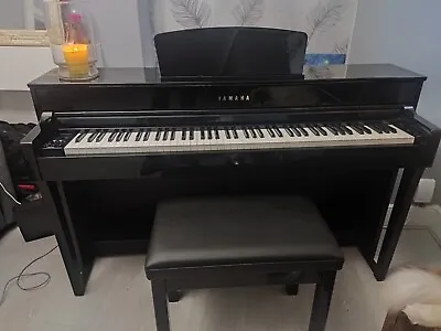 Yamaha Clavinova Digital Piano CLP635 Stool Headphones Polish Ebony Black  • £1400