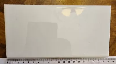 BATHROOM WHITE CERAMIC SUBWAY WALL TILES 100 X 200 Mm (7.5mm Thick) Shade K1Y  • $30