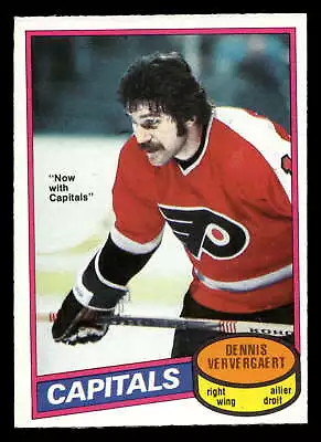 1980-81 O-Pee-Chee #99 Dennis Ververgaert Near Mint Capitals OPC • $1.50